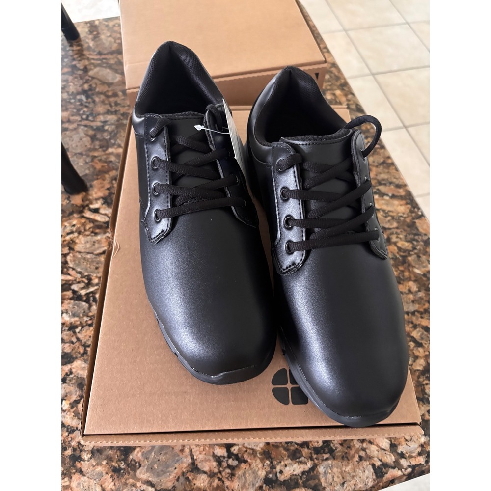 Shoes For Crews Mens Saloon II Black Wide Slip Resistant Work Shoes Size 11W